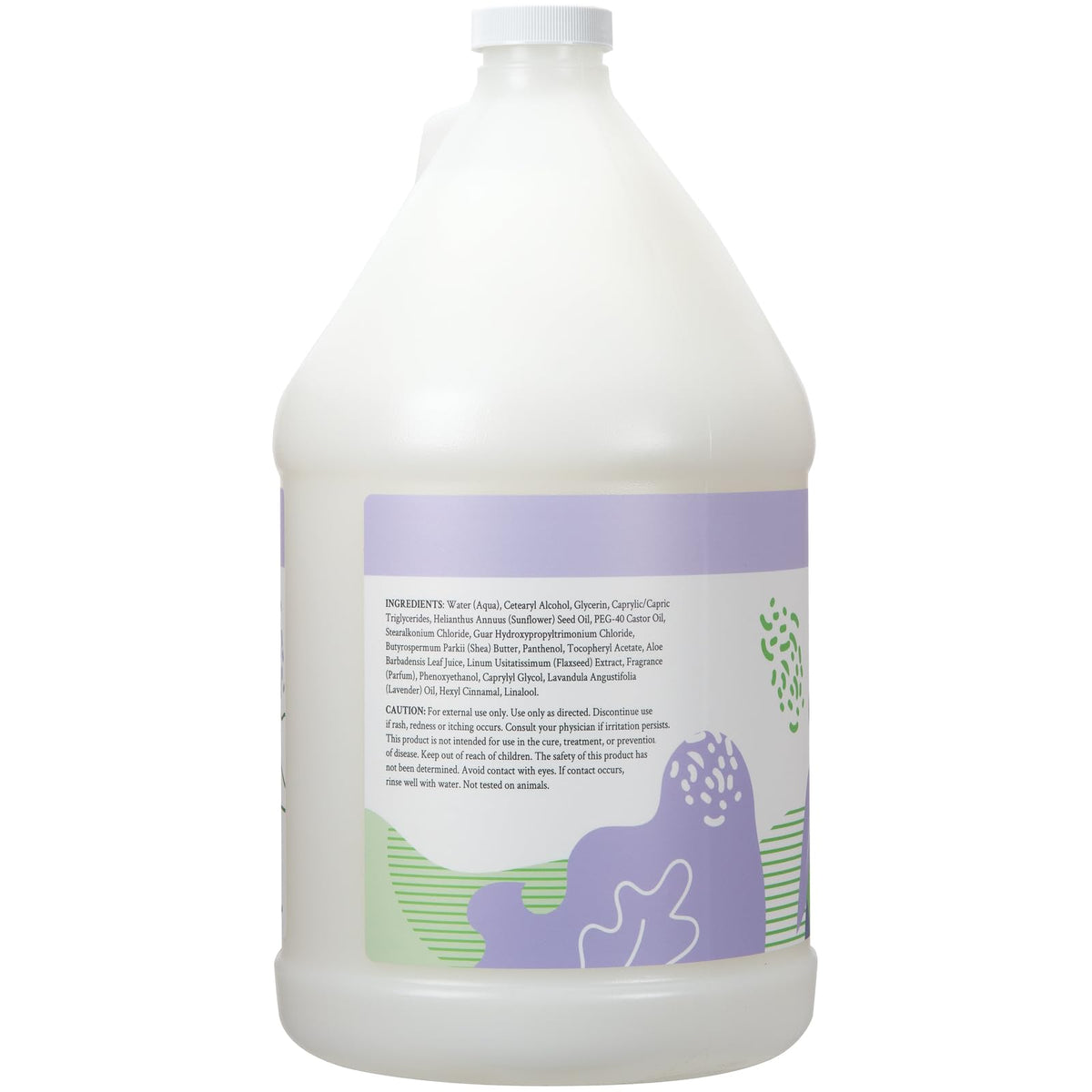 Ginger Lily Farms pouring conditioner into a dispenser for easy refill