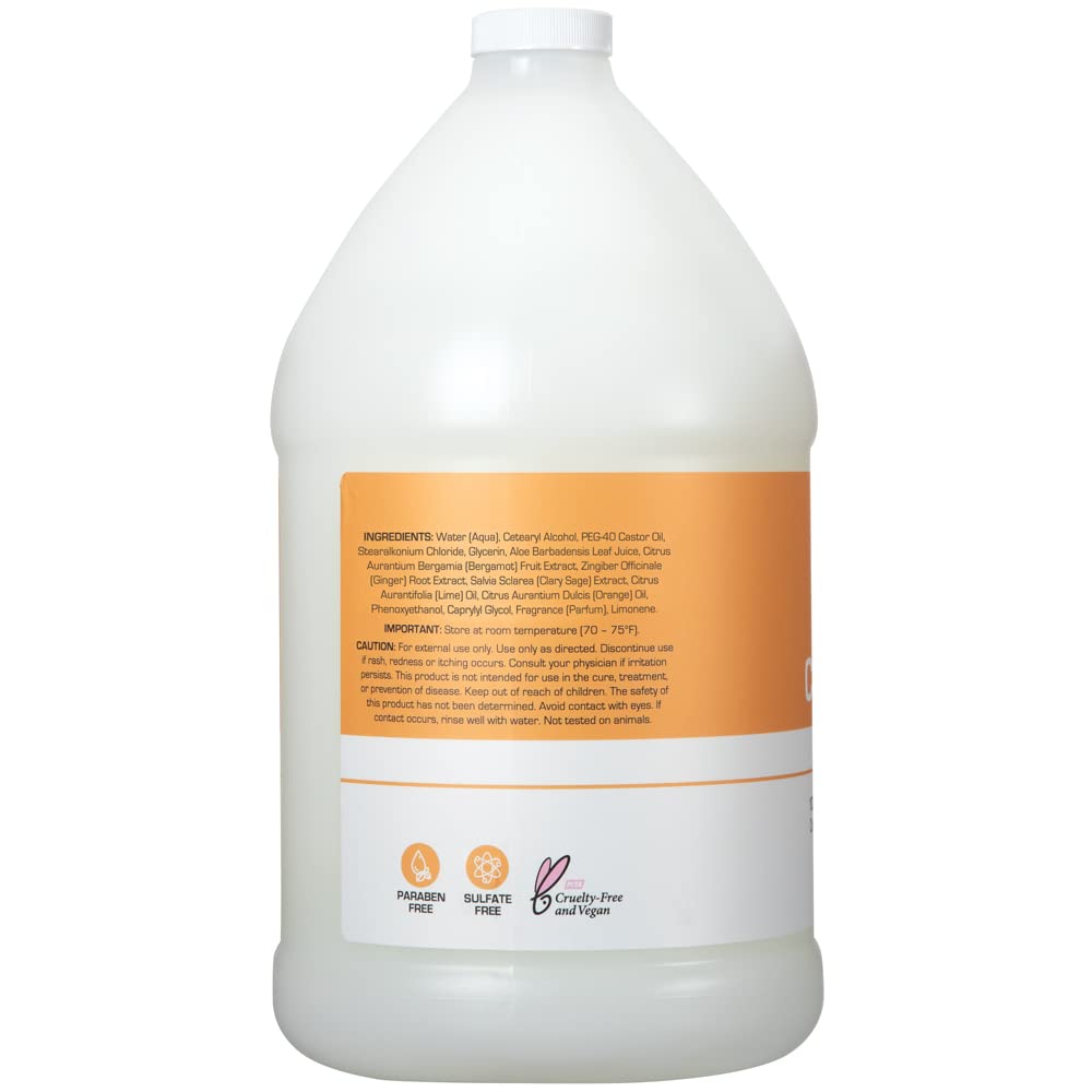 Ginger Lily Farms pouring refill into dispenser for economical and eco-friendly use
