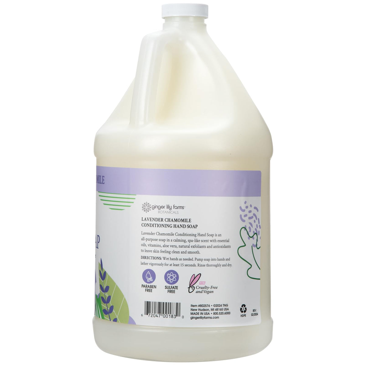 Ginger Lily Farms being poured into a dispenser for economical refills