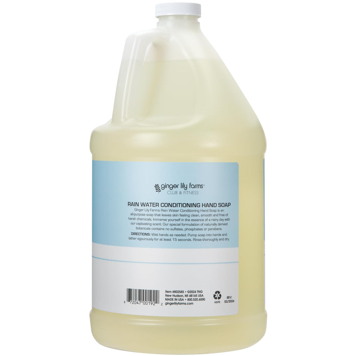 Ginger Lily Farms pour spout detail for easy refilling that reduces spills and waste