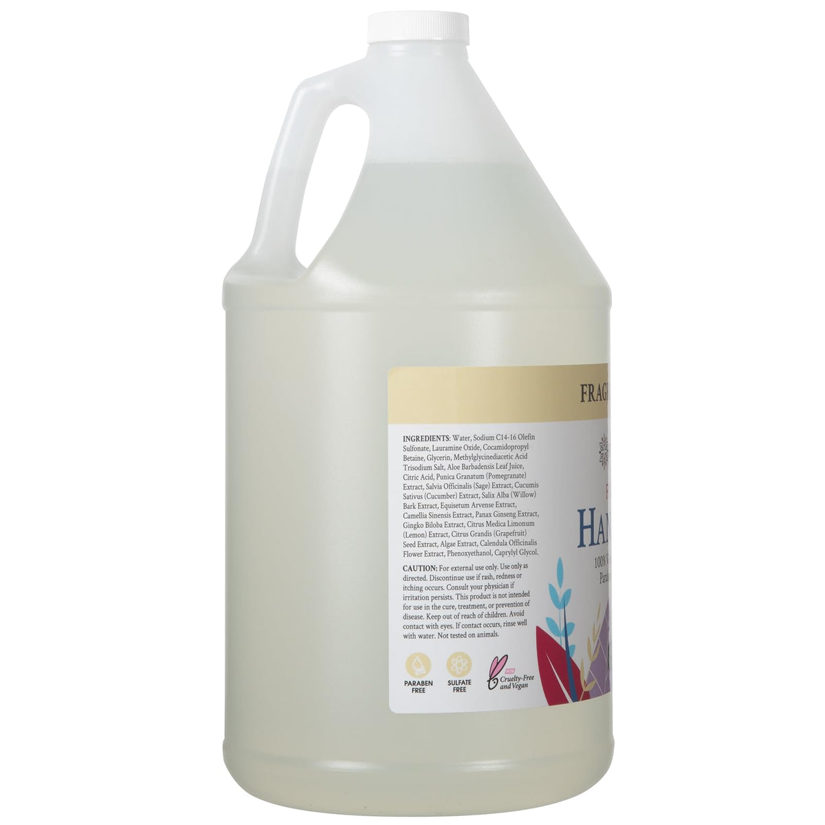 Ginger Lily Farms pouring refill into dispenser demonstrating easy refill and savings
