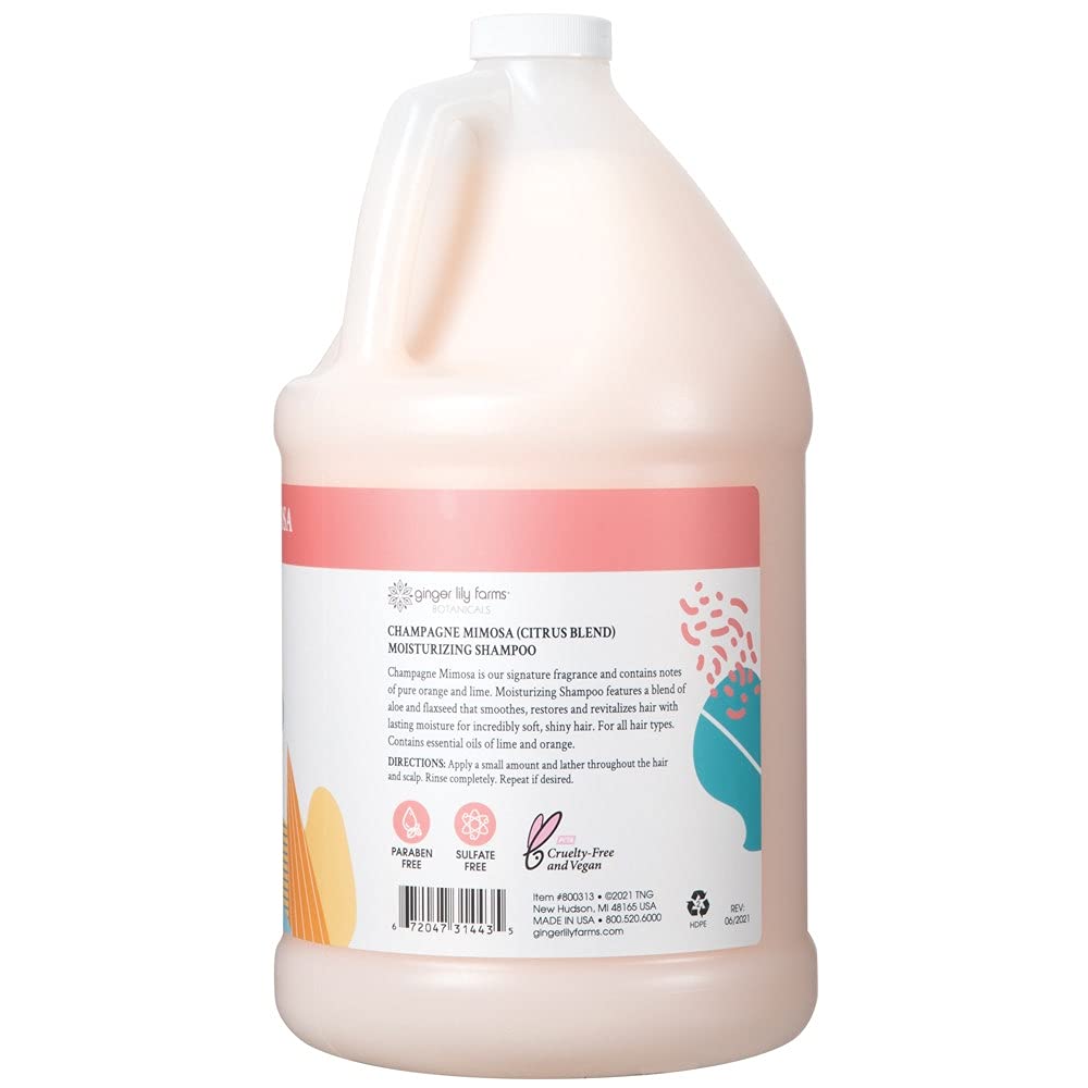 Ginger Lily Farms being poured into dispenser highlighting refill convenience