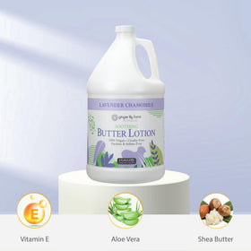 Ginger Lily Farms pump bottle dispensed lotion ready for daily use and convenience