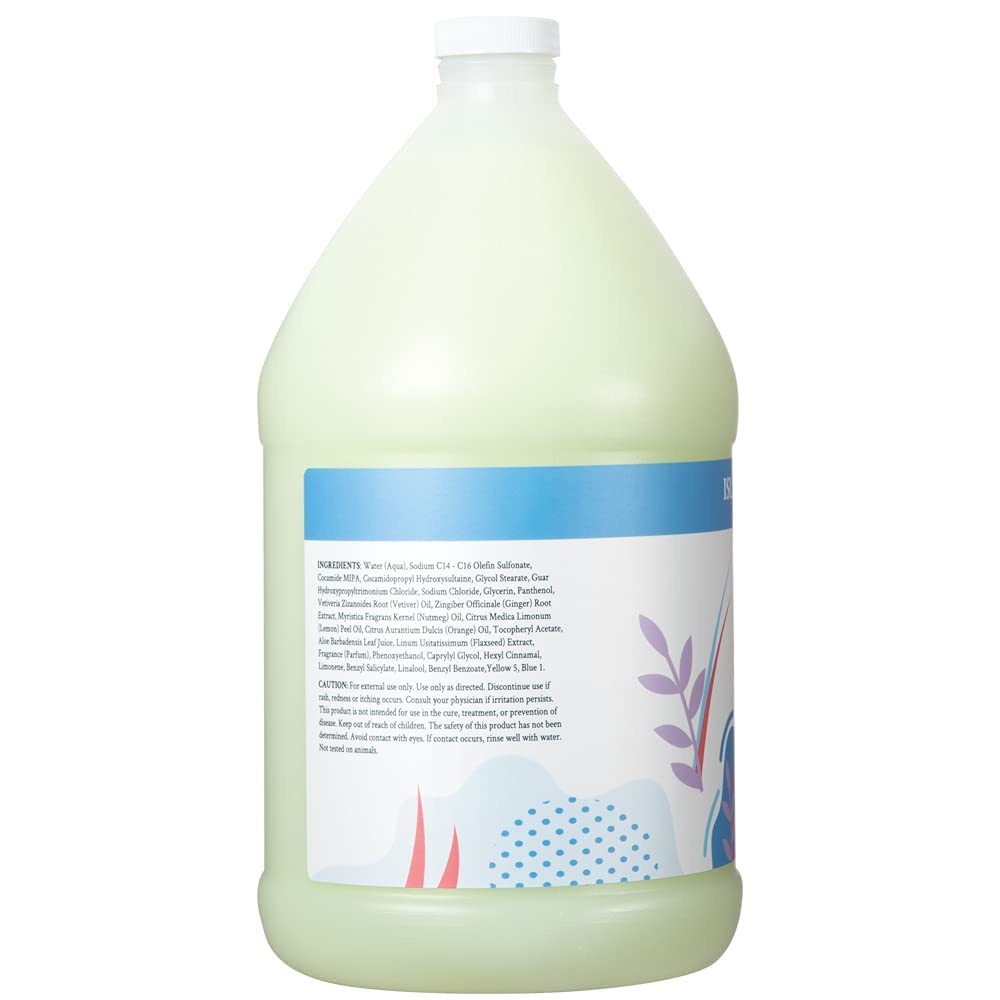 Ginger Lily Farms pouring from gallon into pump dispenser for convenient refill benefit