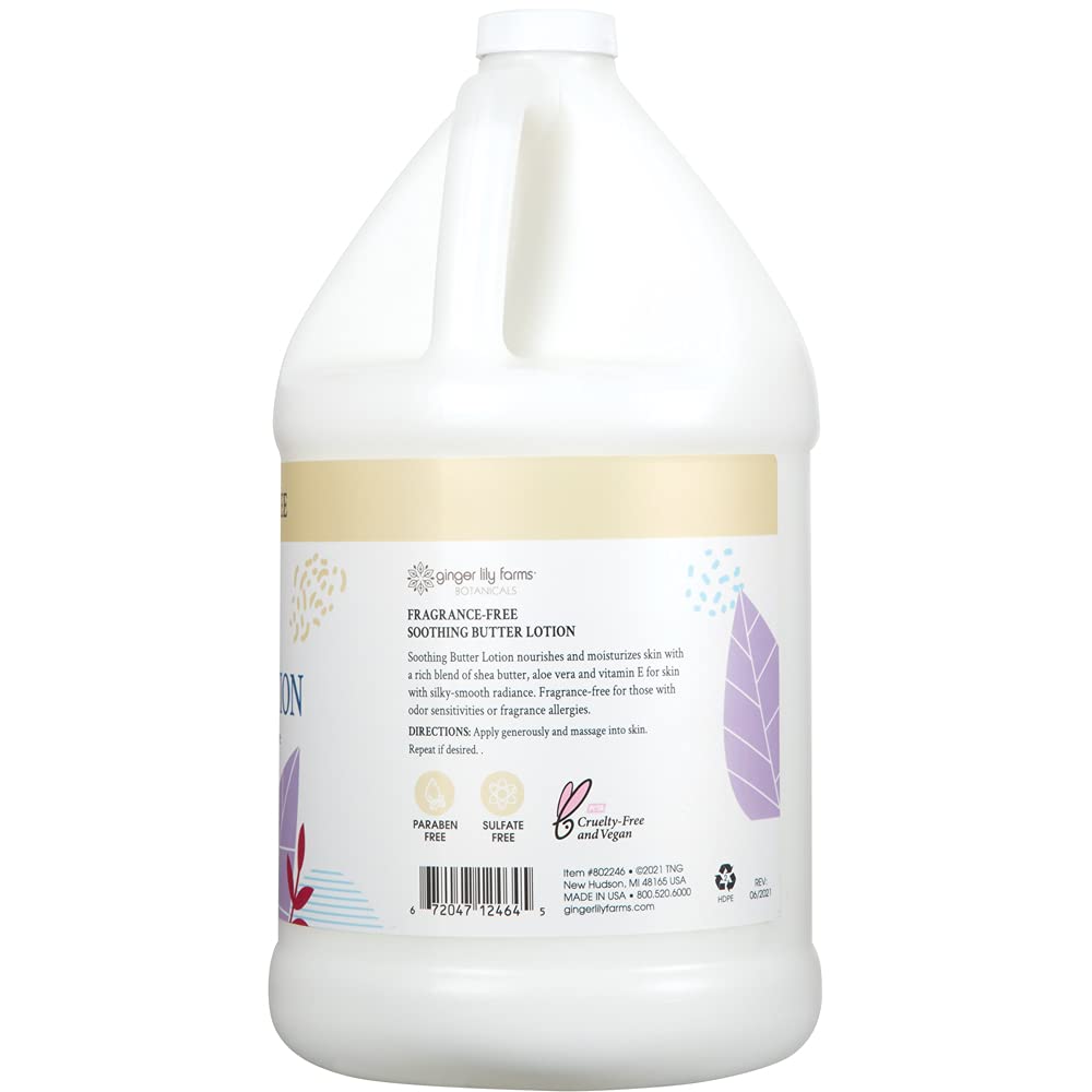 Ginger Lily Farms pour from gallon into pump dispenser for easy refilling