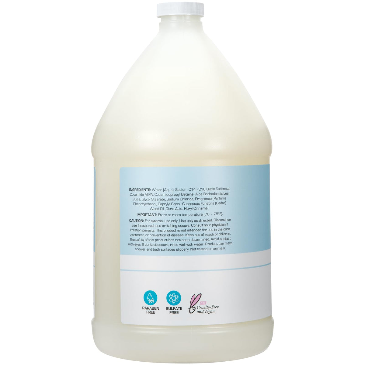 Ginger Lily Farms pouring from pump into hand demonstrating easy dispenser refill