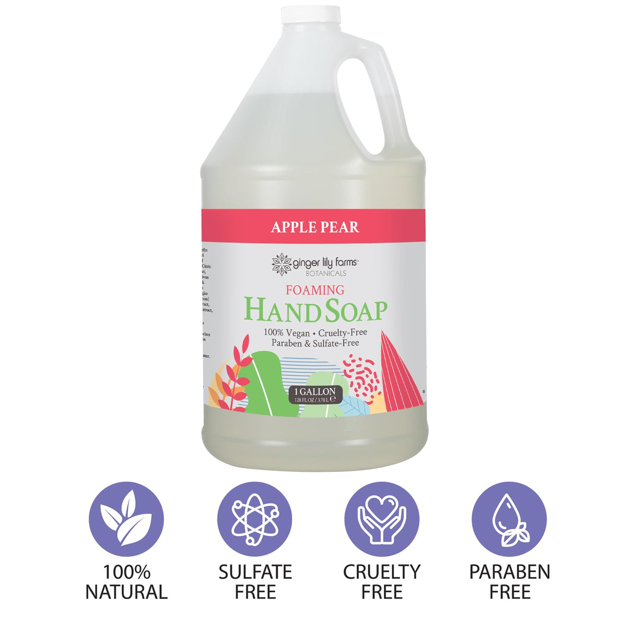 Ginger Lily Farms pouring refill into dispenser showing easy refill and waste reduction benefit