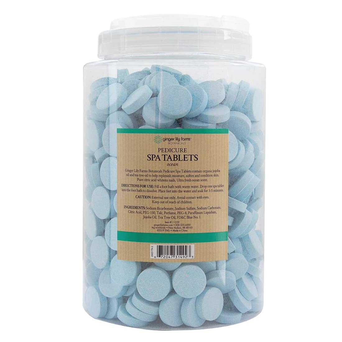 Ginger Lily Farms tablet close-up showing effervescent texture and fast dissolve benefit