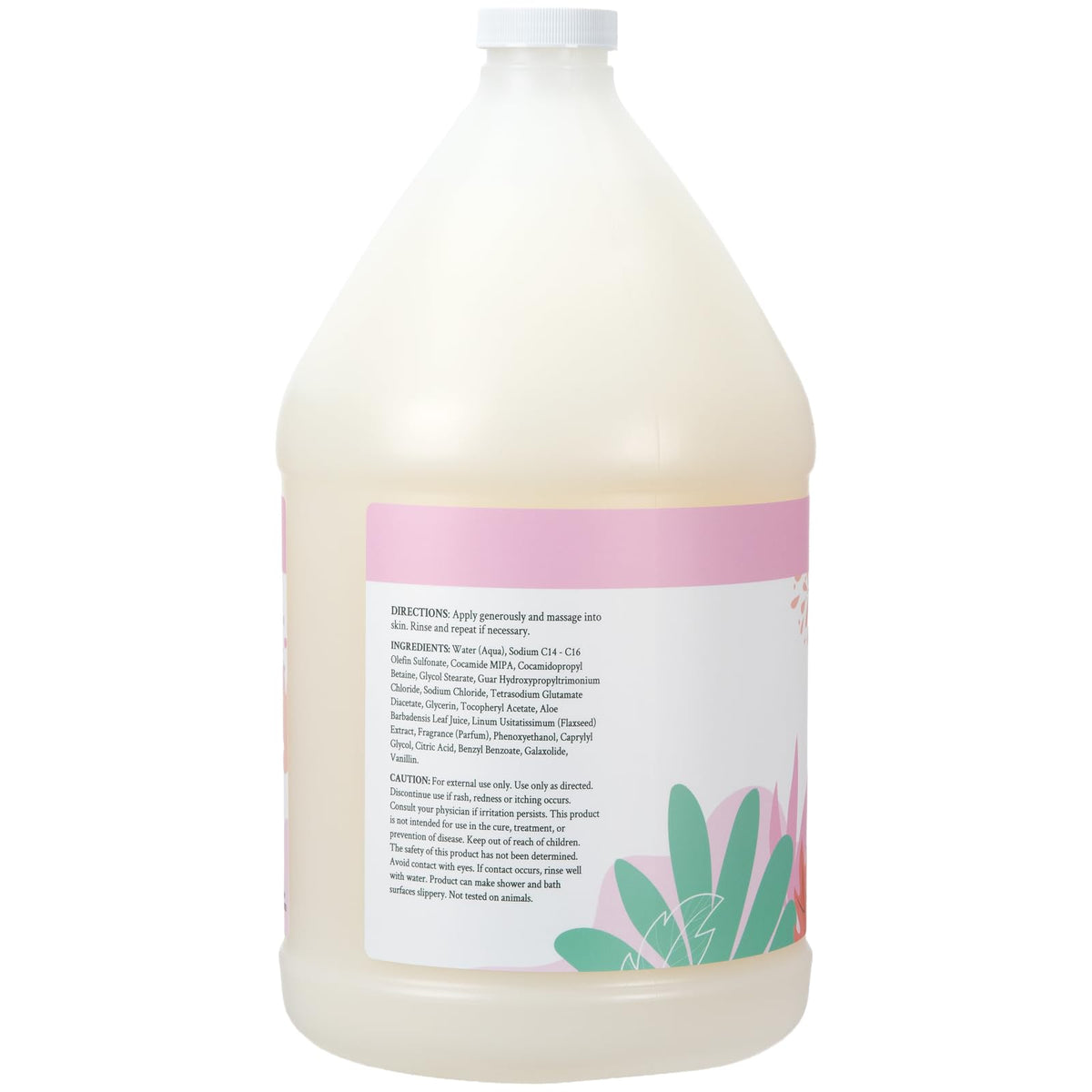 Close-up silky lather texture of Ginger Lily Farms body wash showing softening effect