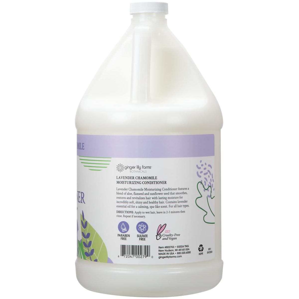 Ginger Lily Farms creamy conditioner texture closeup demonstrating smooth slip