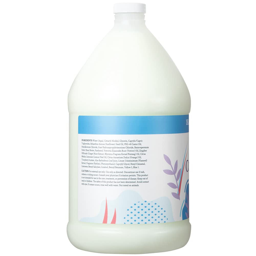 Ginger Lily Farms creamy conditioner texture close-up demonstrating smooth hydration