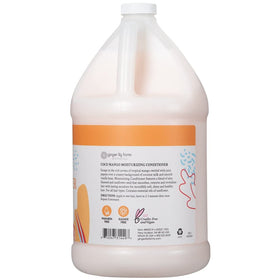 Ginger Lily Farms creamy conditioner texture closeup for smooth, hydrated hair benefit