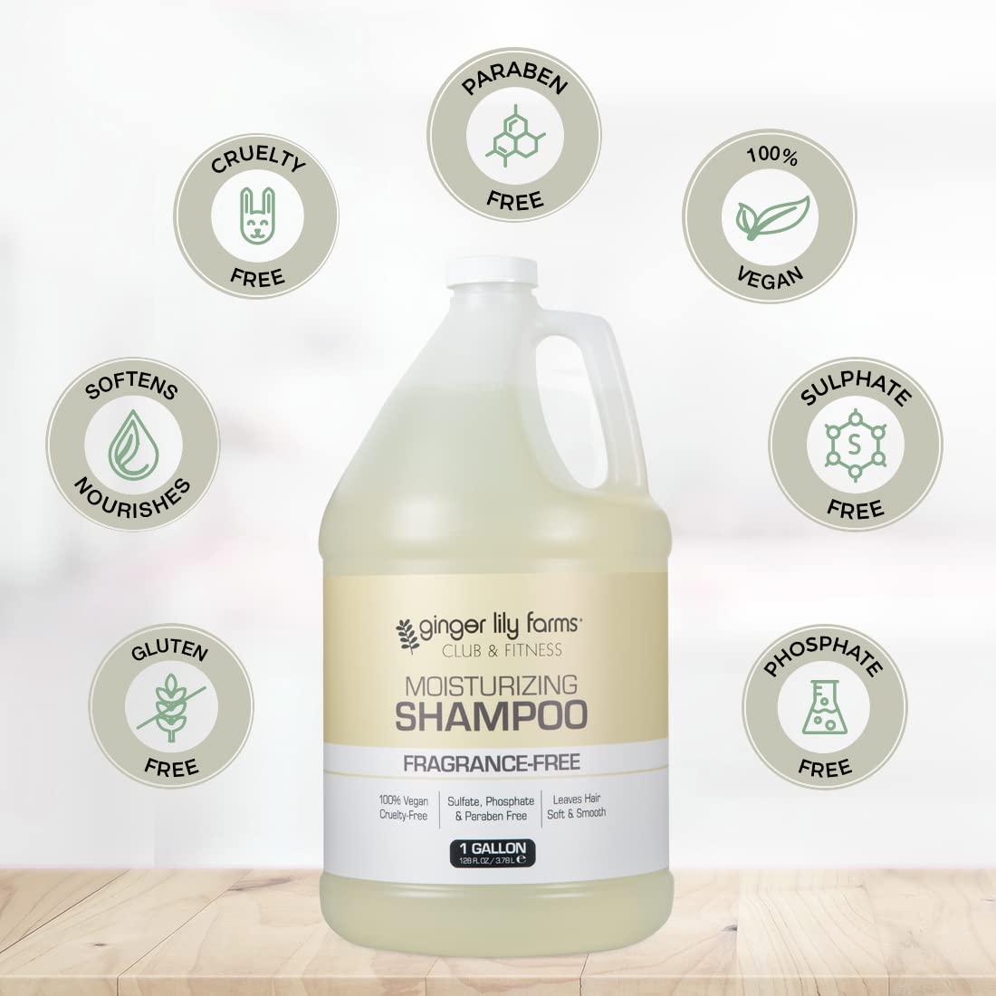 Ginger Lily Farms shampoo texture and lather demonstrating gentle cleansing effect