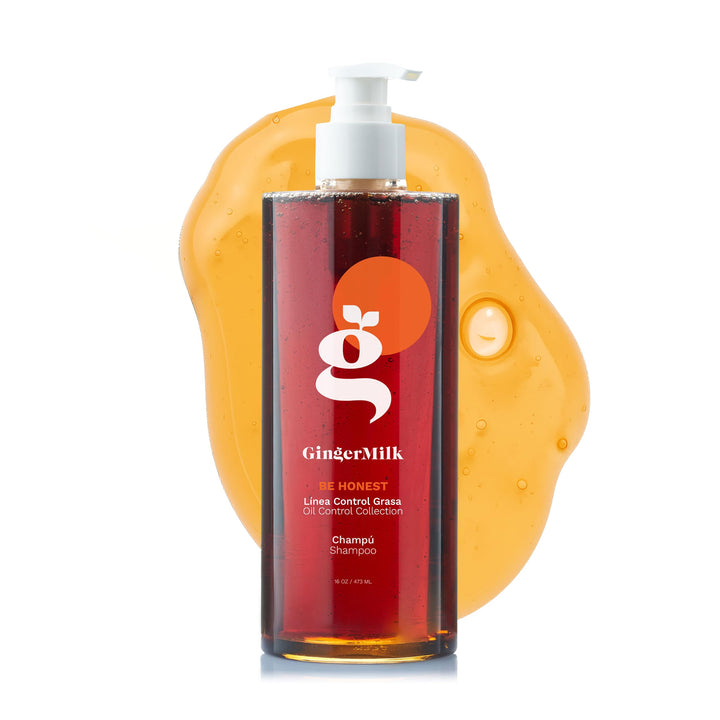 Ginger Milk Natural Care front label showing 16oz bottle and benefits
