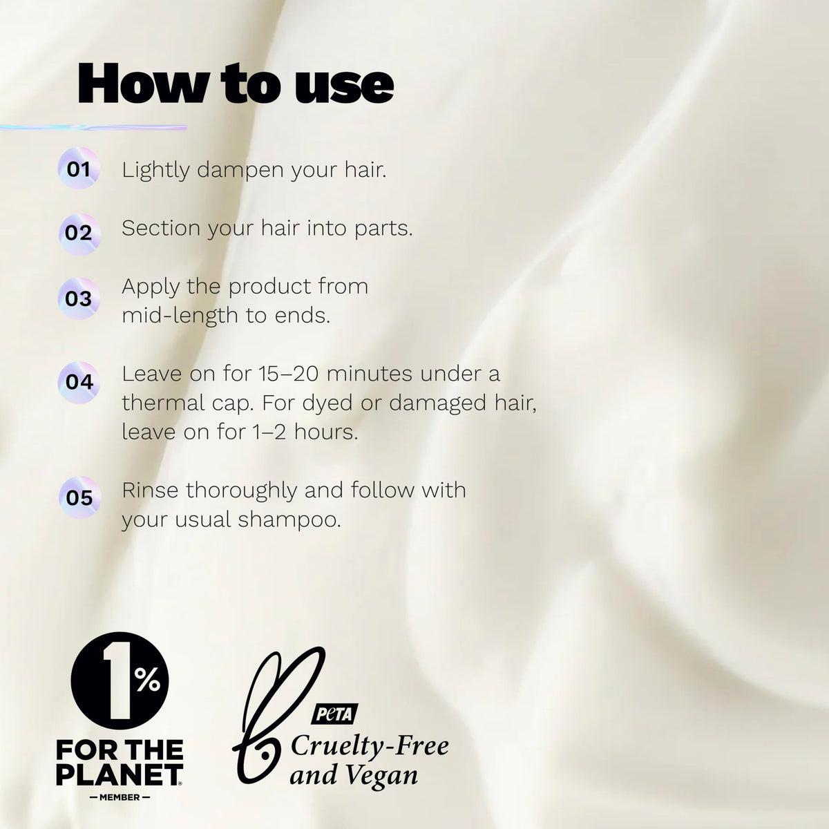 Ginger Milk ingredients label listing keratin and hyaluronic acid
