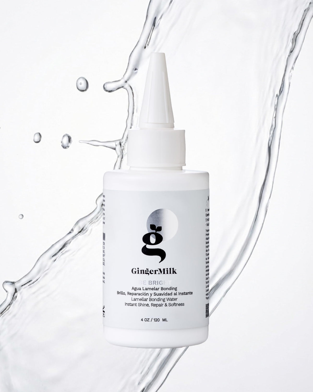 Ginger Milk Natural Care in a bathroom routine conveying quick post-shower smoothing benefits