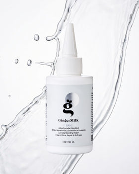 Ginger Milk Natural Care in a bathroom routine conveying quick post-shower smoothing benefits