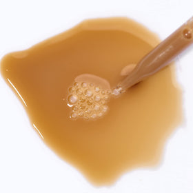 Ginger Milk Natural Care concept before and after illustration of fuller-looking hair