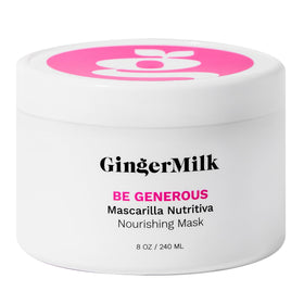 Hand holding Ginger Milk jar to show 8 oz scale and portability