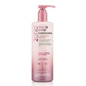 GIOVANNI 2chic front packaging shows bottle and label, conveys frizz control benefit