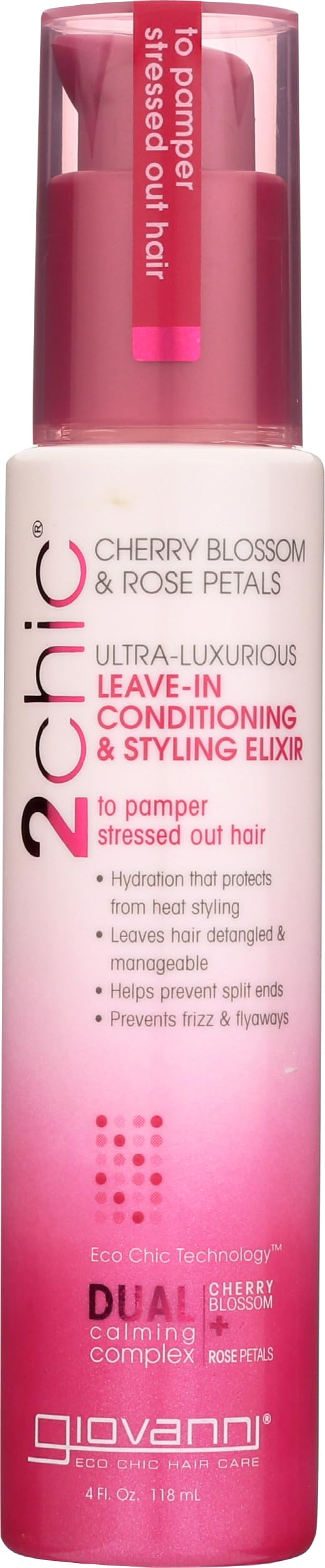 GIOVANNI bottle front packaging showing product and scent benefits