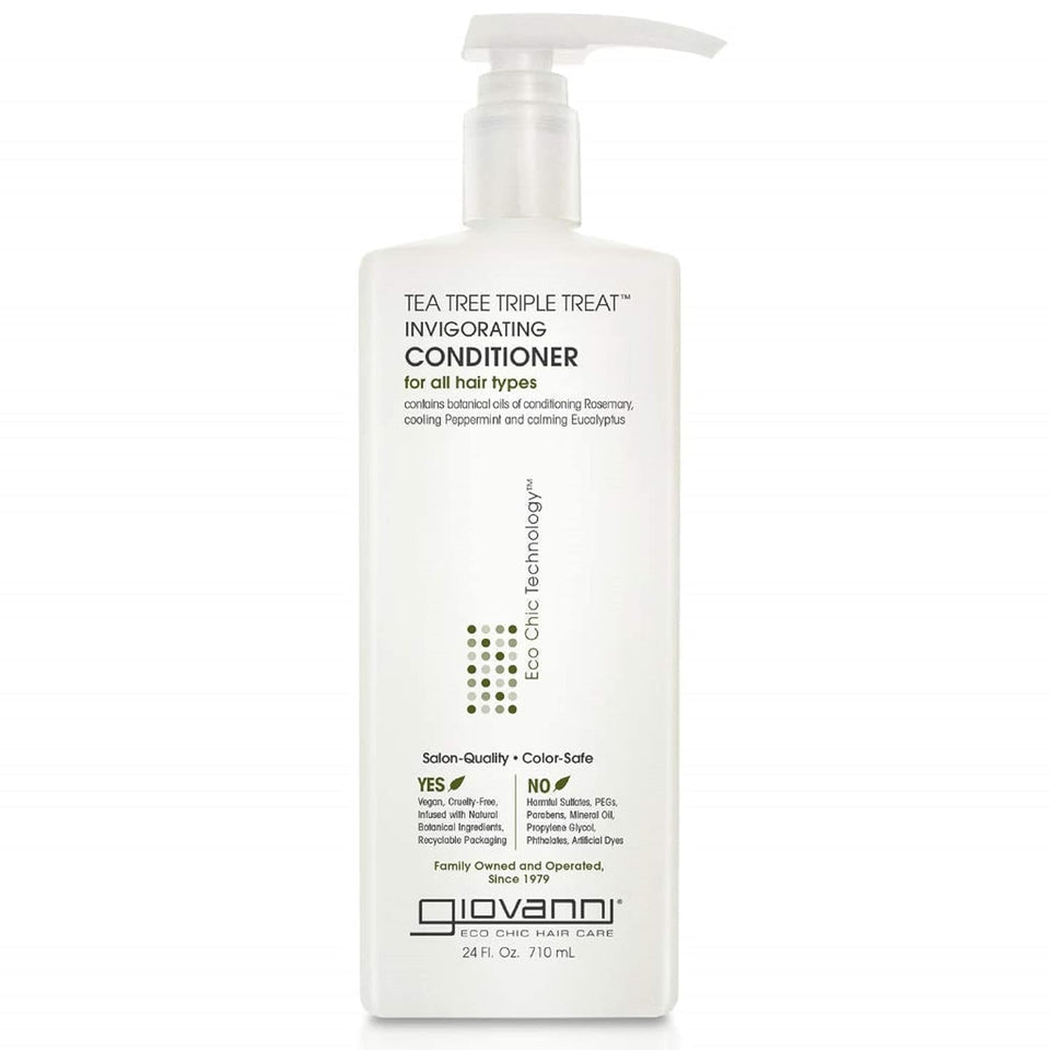 GIOVANNI bottle front 24oz showing label and pump for long-lasting use