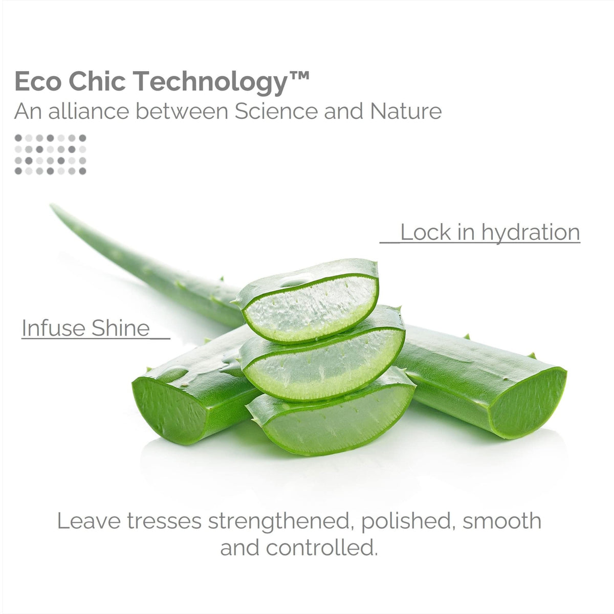 GIOVANNI label close-up highlighting ingredients and clean formulation benefit