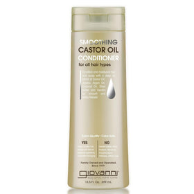 Giovanni castor oil conditioner front bottle showing label and size for clear identification