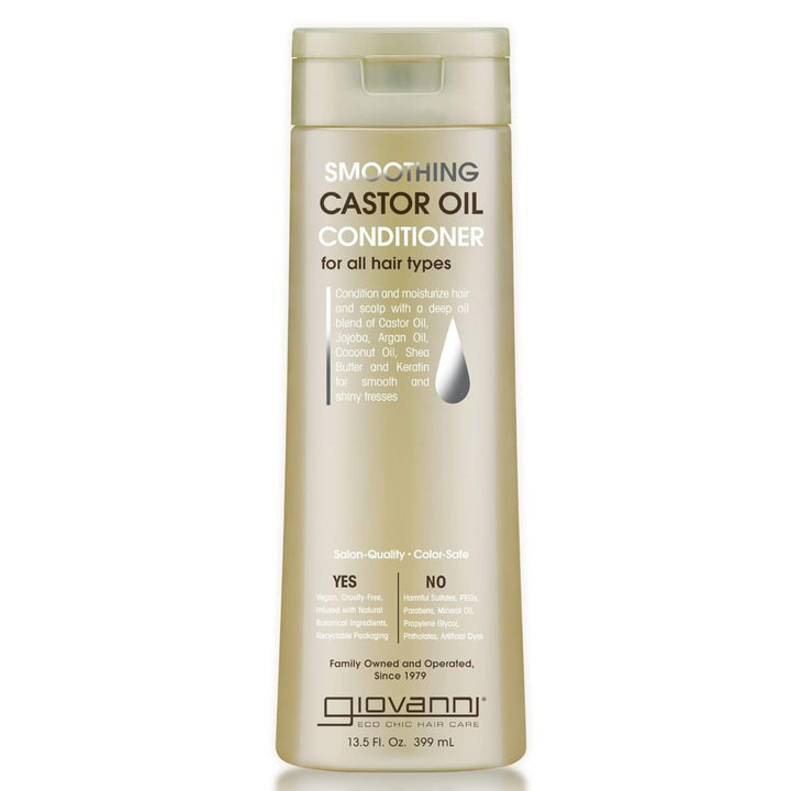 Giovanni castor oil conditioner front bottle showing label and size for clear identification