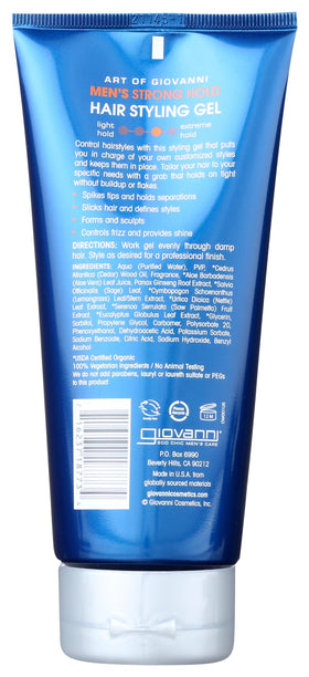 GIOVANNI close-up of gel texture demonstrating smooth spreadable hold