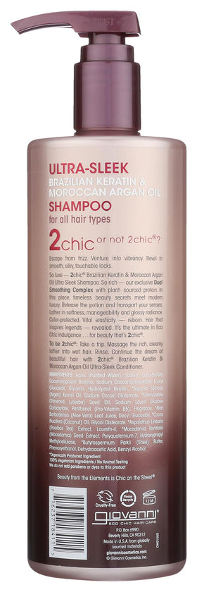 GIOVANNI closeup label highlighting key ingredients and benefits