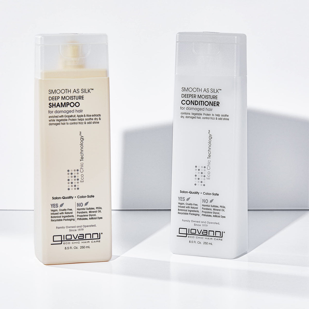 GIOVANNI conditioner texture close-up showing rich moisturizing benefit