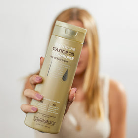 Giovanni conditioner cream texture close-up demonstrating smooth consistency for easy application