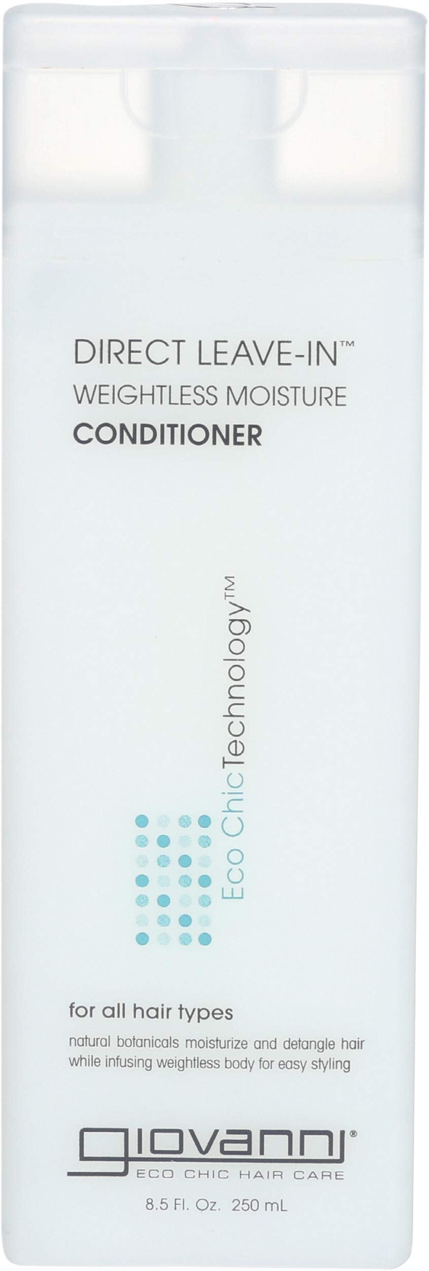 GIOVANNI front packaging showing product and benefits