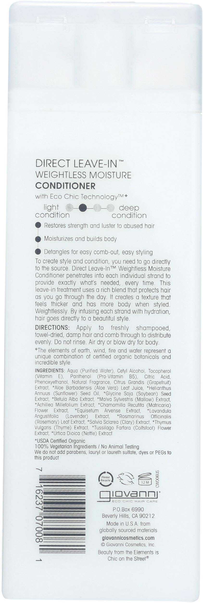 GIOVANNI open cap and pump detail for easy dispensing benefit