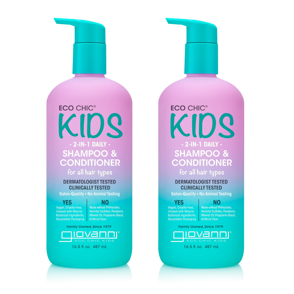 GIOVANNI front packaging showing kid 2-in-1 and playful design for easy use