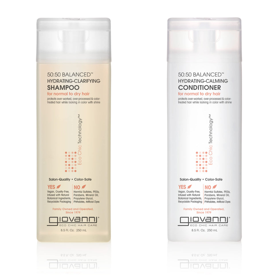 GIOVANNI front packaging showing both bottles and clear branding for easy identification