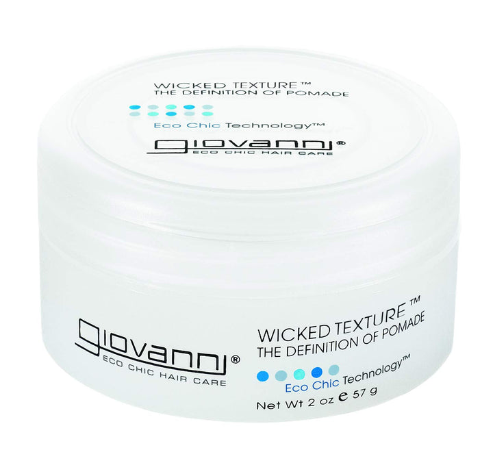 GIOVANNI front packaging showing 2 oz pomade and clear branding for quick ID