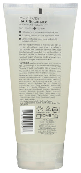 GIOVANNI gel texture close-up demonstrating lightweight spreadability