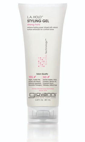 GIOVANNI front packaging showing product benefits and recyclable design