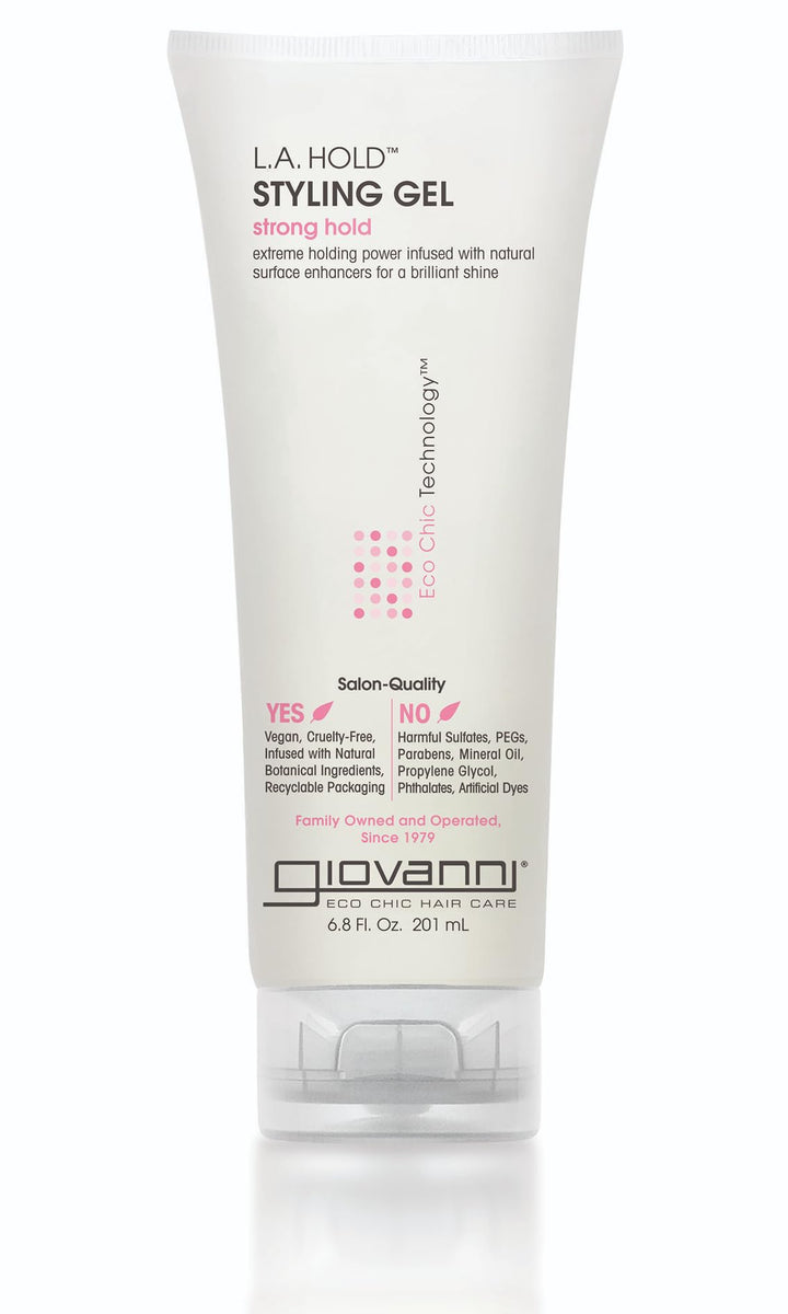 GIOVANNI front packaging showing product benefits and recyclable design