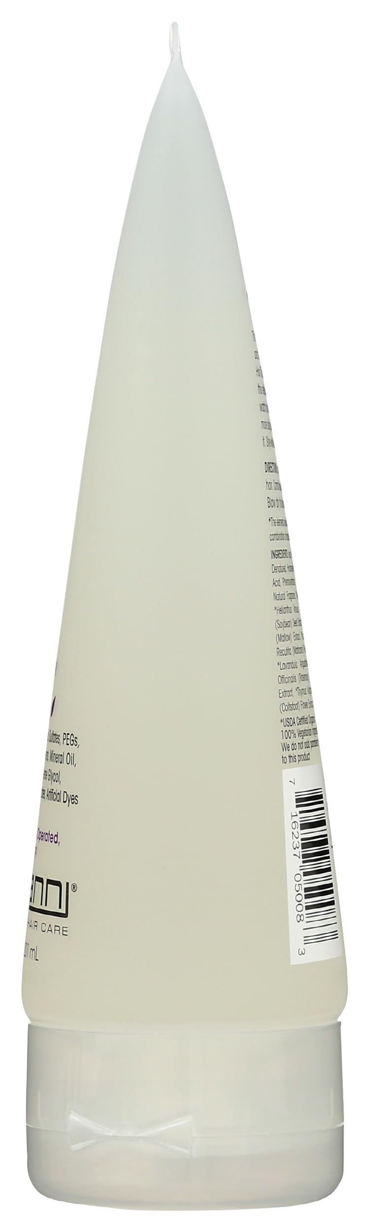 GIOVANNI label and botanical ingredients highlighting natural benefits