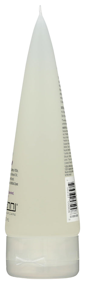 GIOVANNI label and botanical ingredients highlighting natural benefits