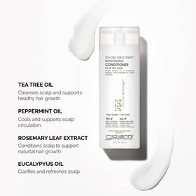 GIOVANNI conditioner creamy pour texture demonstrating smooth glide
