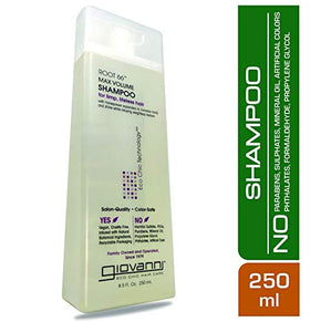 Giovanni Root 66 pump and cap close-up demonstrating easy dispensing