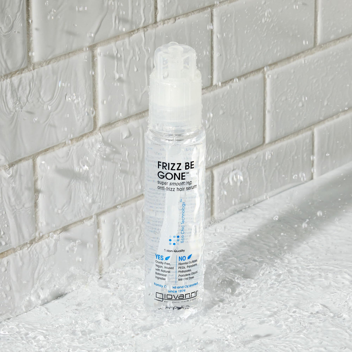 GIOVANNI serum texture on hand illustrating lightweight slip