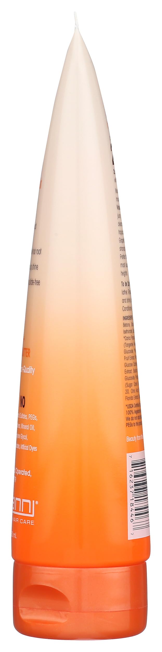 GIOVANNI shampoo in shower setting demonstrating in-use volumizing and manageable hair
