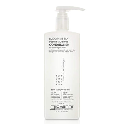 GIOVANNI front bottle view showing label and 24 fl oz size benefit
