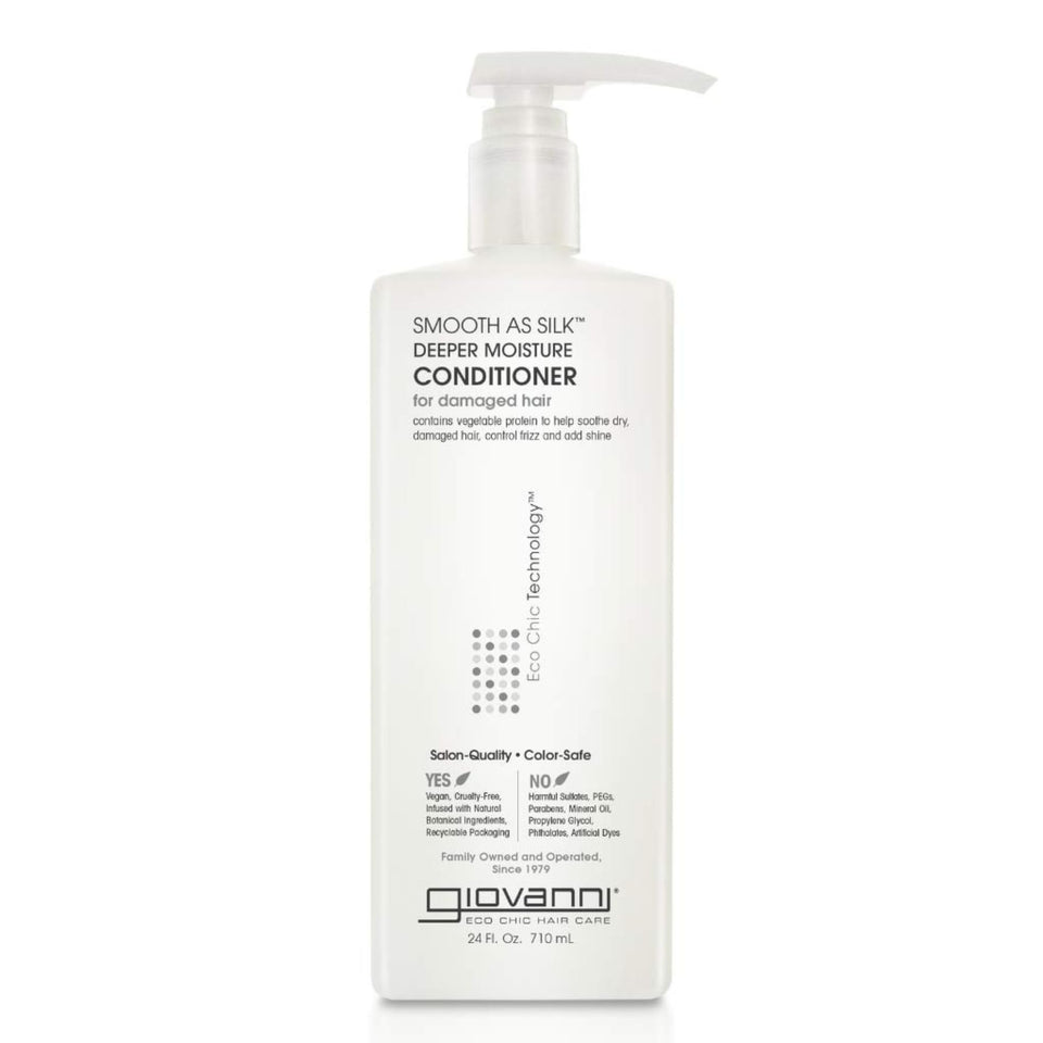 GIOVANNI front bottle view showing label and 24 fl oz size benefit