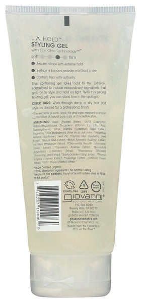 GIOVANNI gel texture close-up demonstrating smooth, non-greasy finish